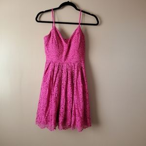 Jump Apparel Pink Lace Dress
